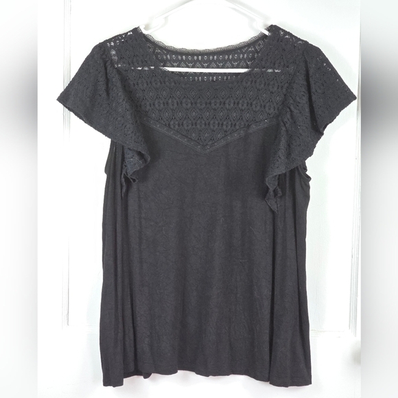 torrid Tops - Torrid Lace Knit Top Size 00